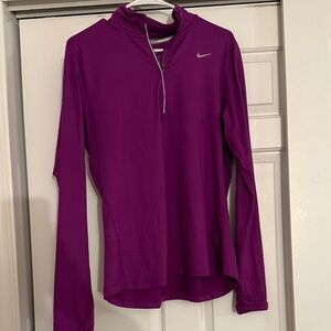 Nike Women's Purple Long Sleeve Quarter Zip